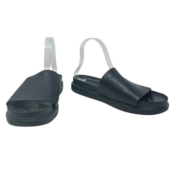 Vagabond Erin Leather Slide Sandals Chunky Platform Black Size 41 US 11 - Picture 4 of 13